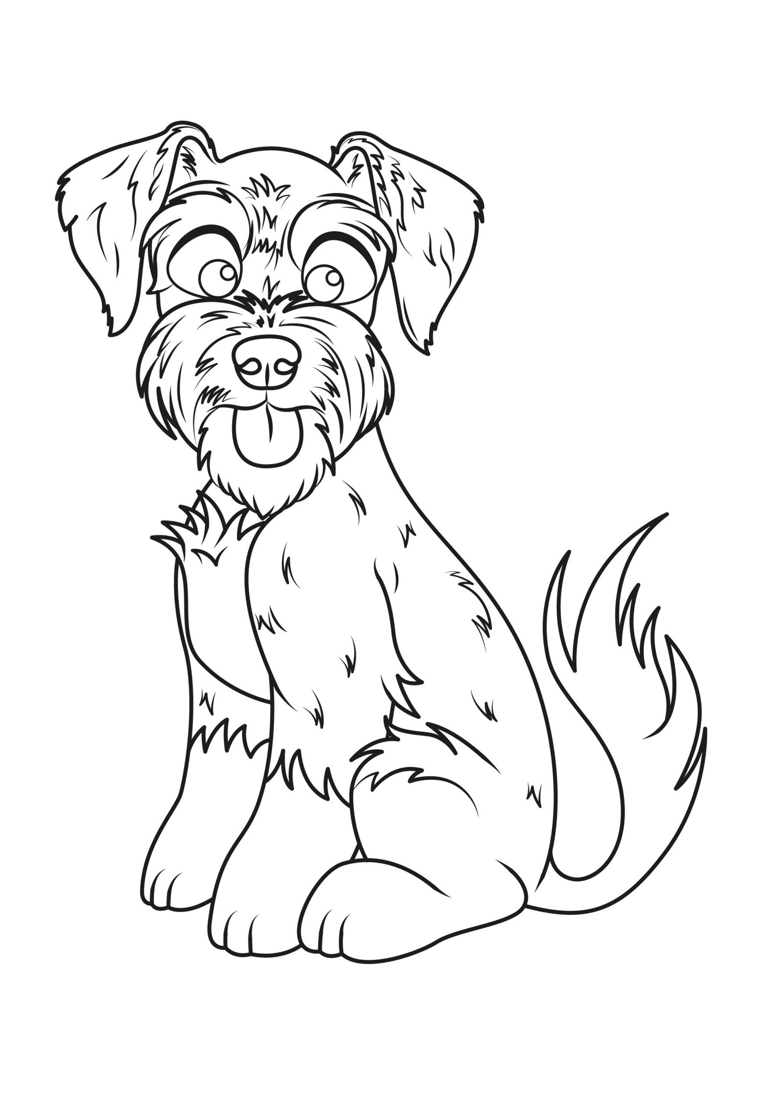 Miniature Scnauzer Coloring Pages