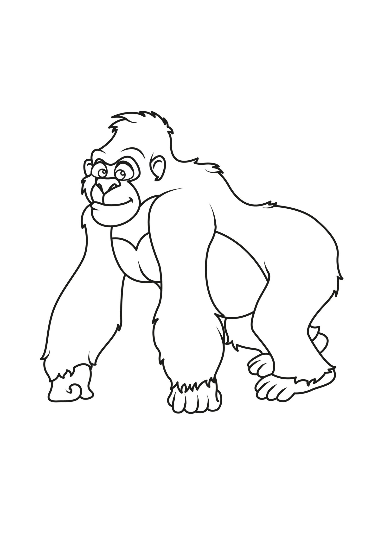 Mountain Gorilla Coloring Pages Mountain Gorilla Coloring Pages