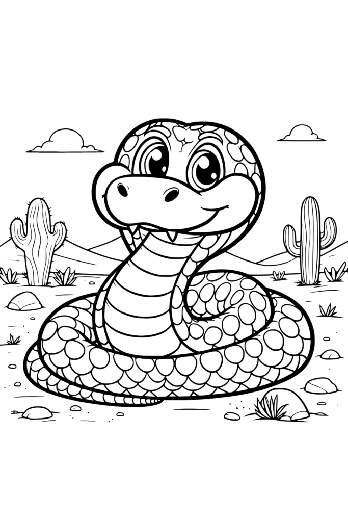 Rattlesnake Coloring Pages 2