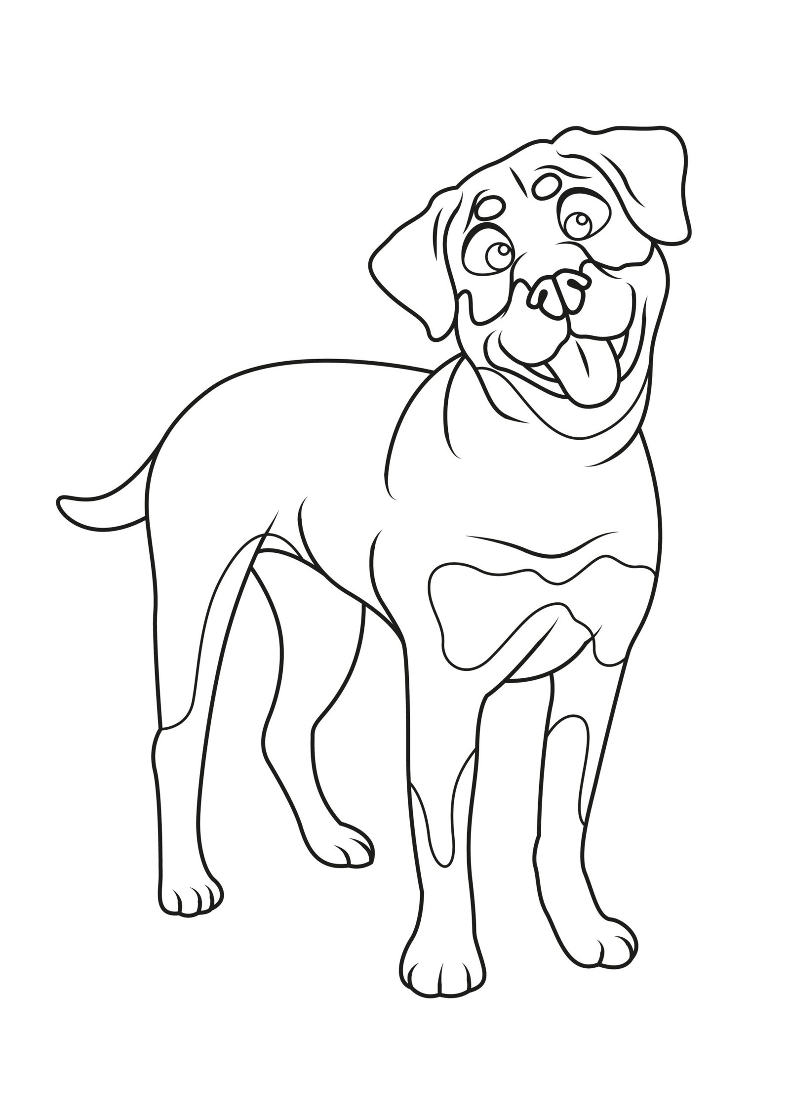 Rottweiler Coloring Pages
