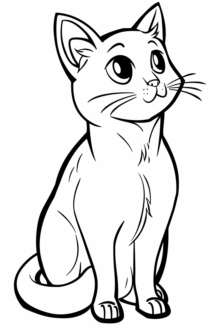 Burmese Cat Coloring Pages