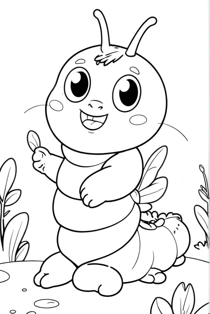 Caterpillar Coloring Pages