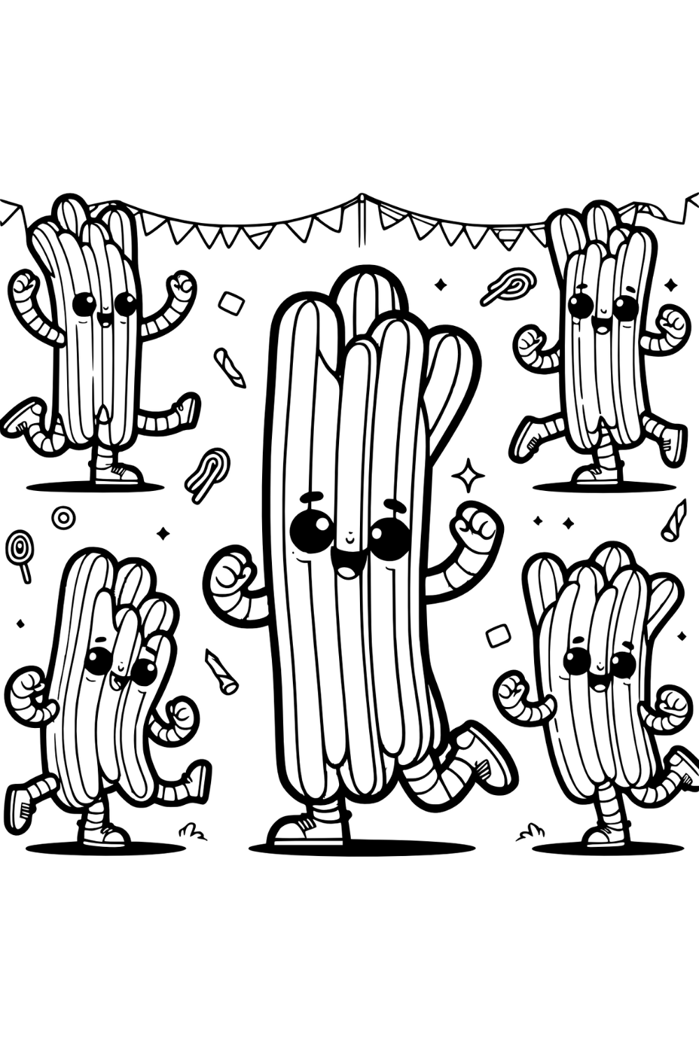 Churro Coloring Pages Churro Coloring Pages