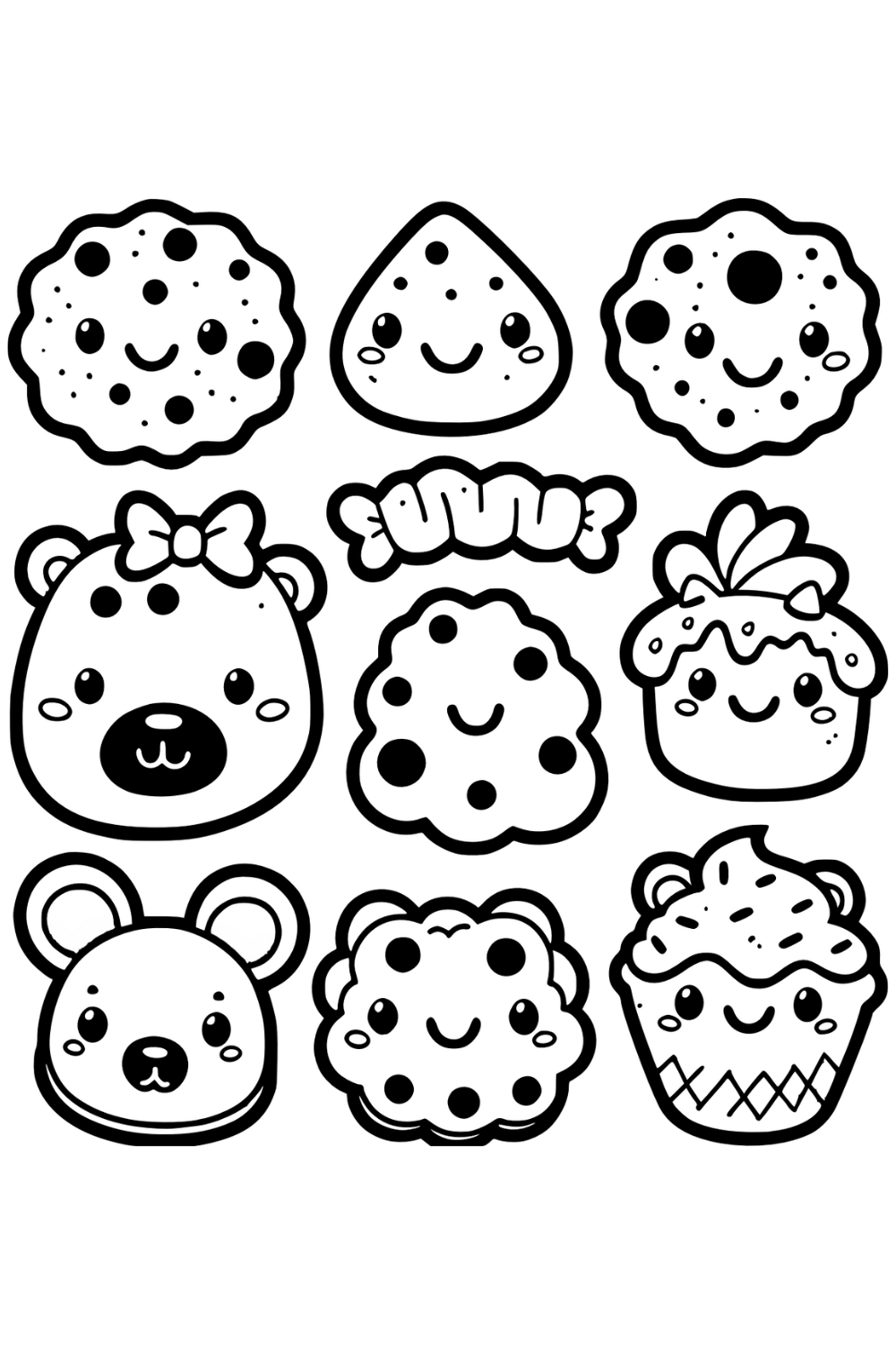 Cookies Coloring Pages Cookies Coloring Pages