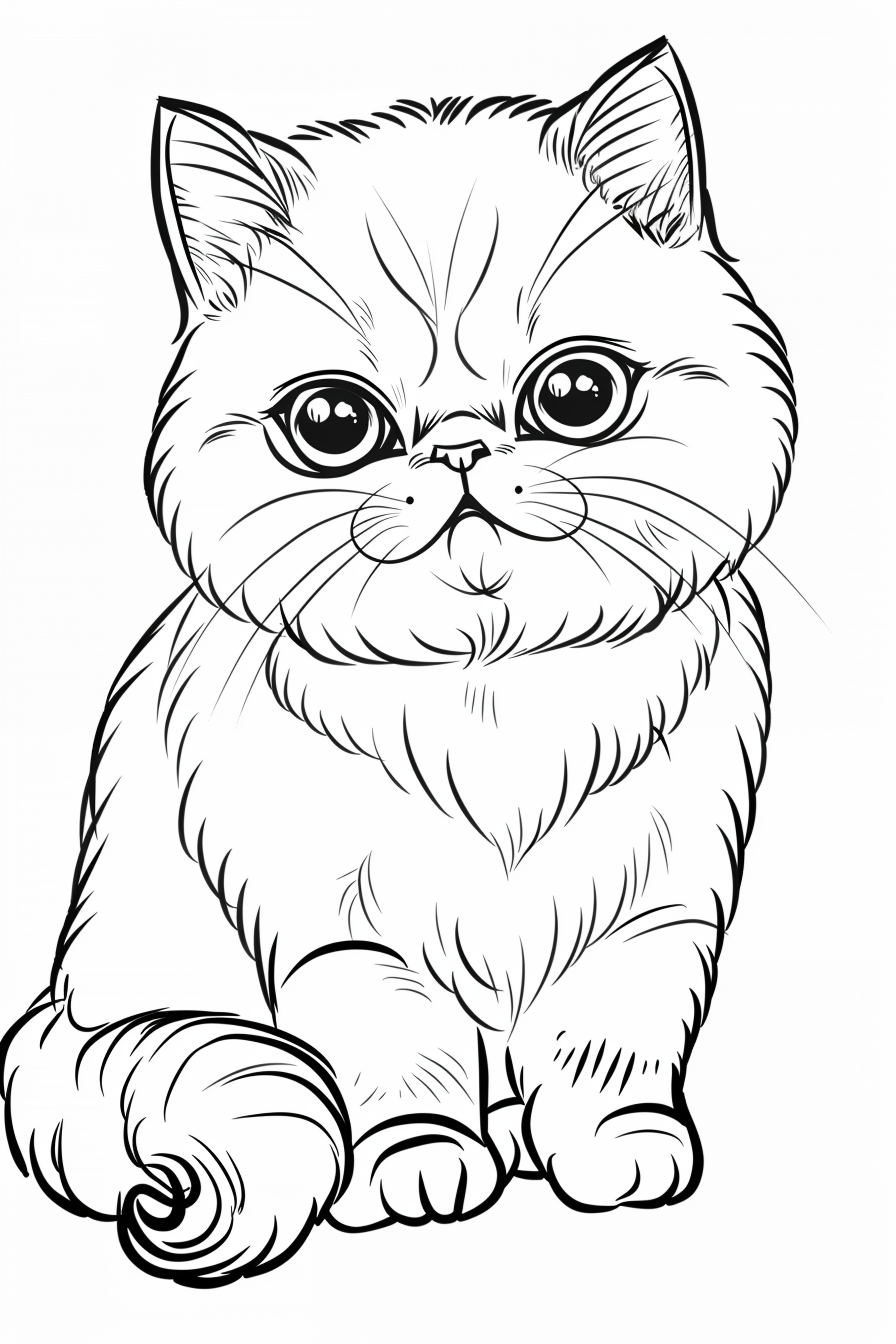 Exotic Shorthair Coloring Pages