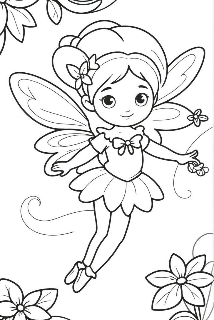Fairy Coloring Pages Fairy Coloring Pages