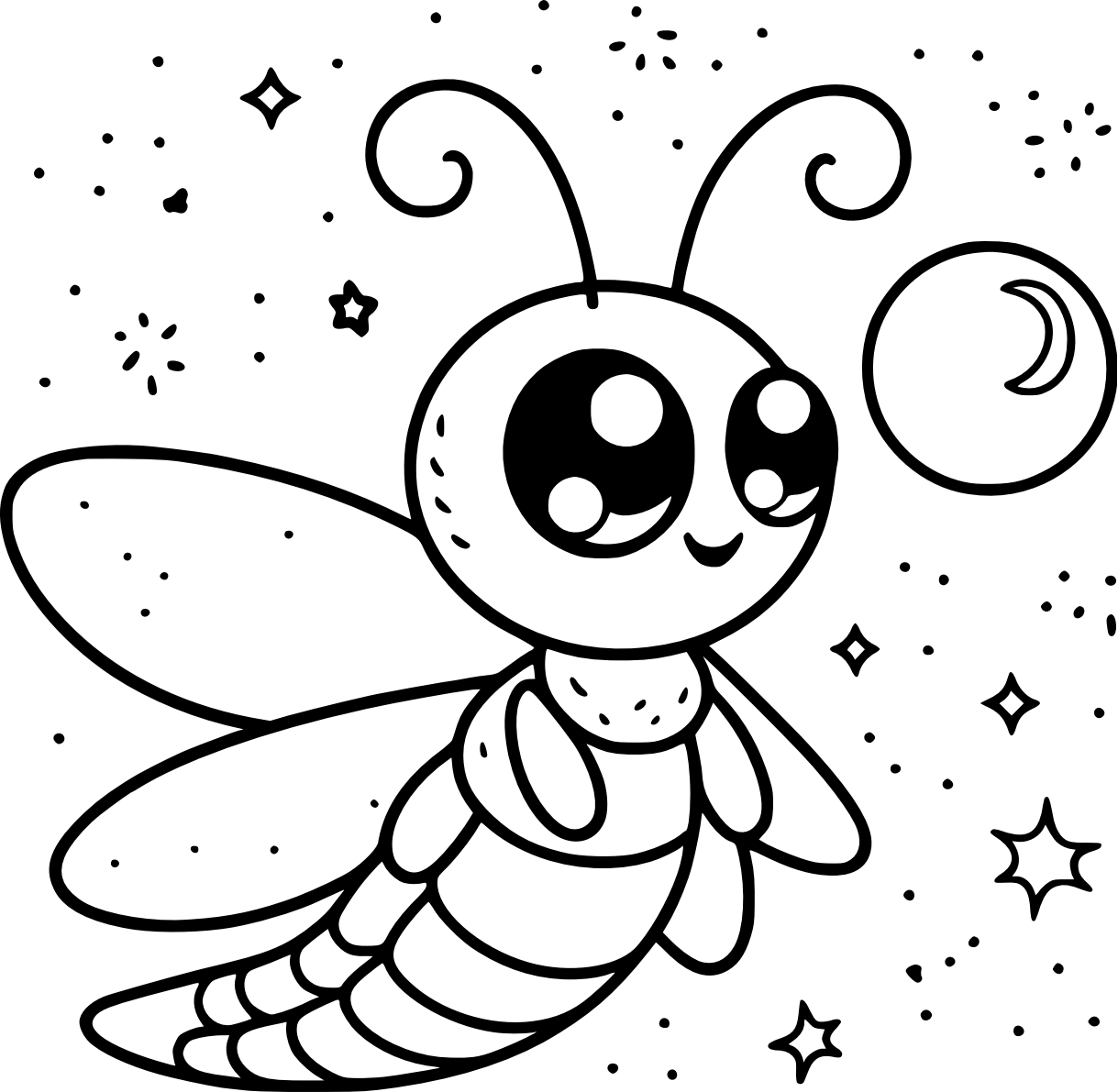 Firefly Coloring Pages Firefly Coloring Pages