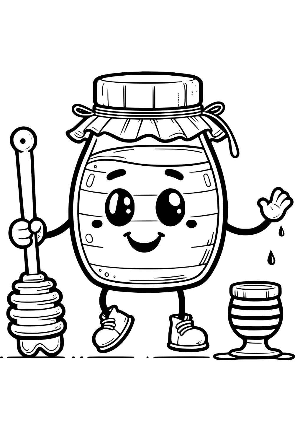 Honey Jar Coloring Pages Honey Jar Coloring Pages