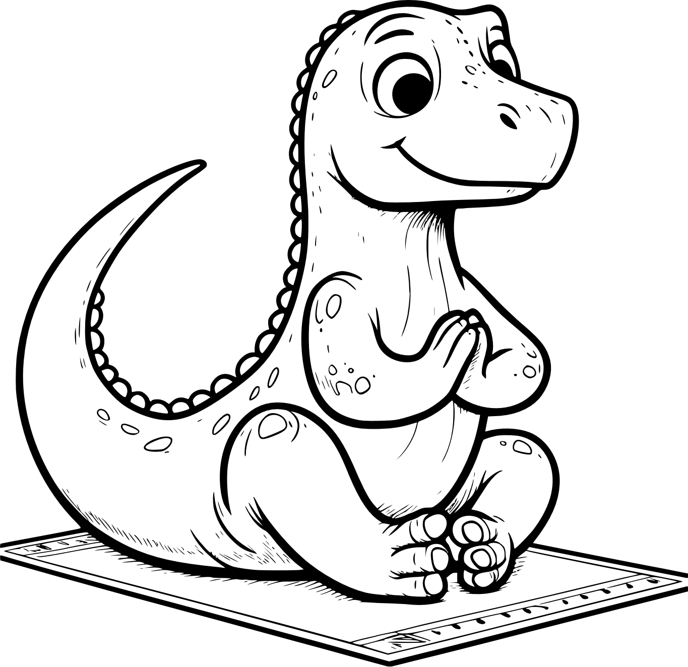 Iguanodon Doing Yoga Coloring Pages Iguanodon Doing Yoga Coloring Pages