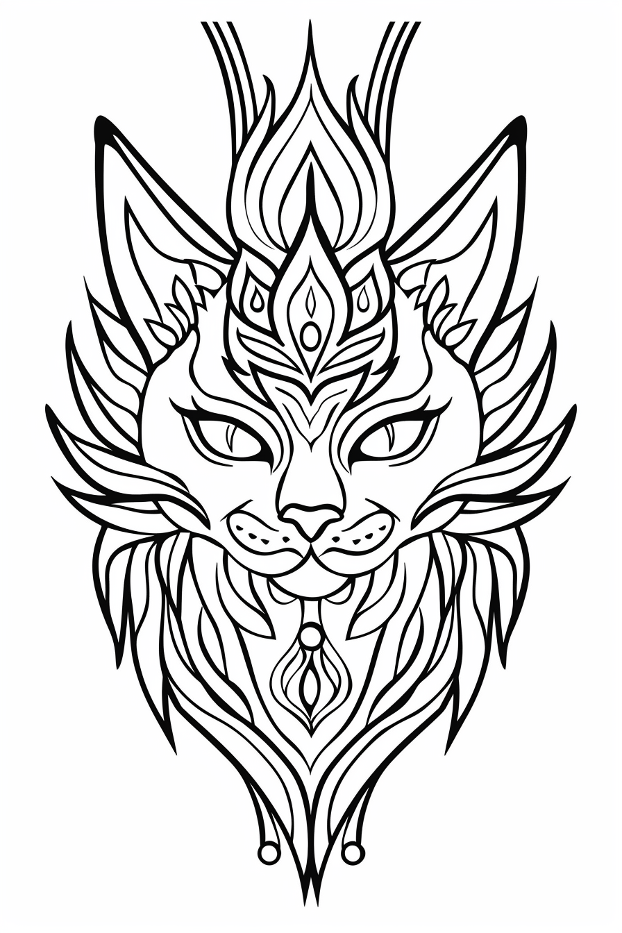 Mandala Cat Coloring Pages Mandala Cat Coloring Pages