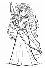 Merida From Brave Coloring Pages - ColoringDraft.com
