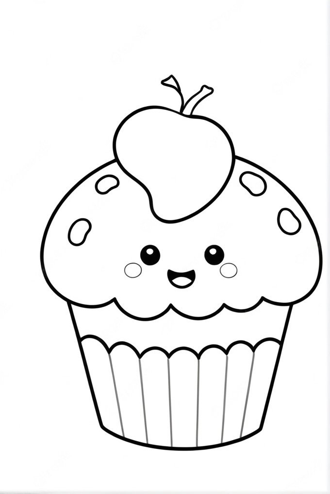 Muffin Coloring Pages Muffin Coloring Pages