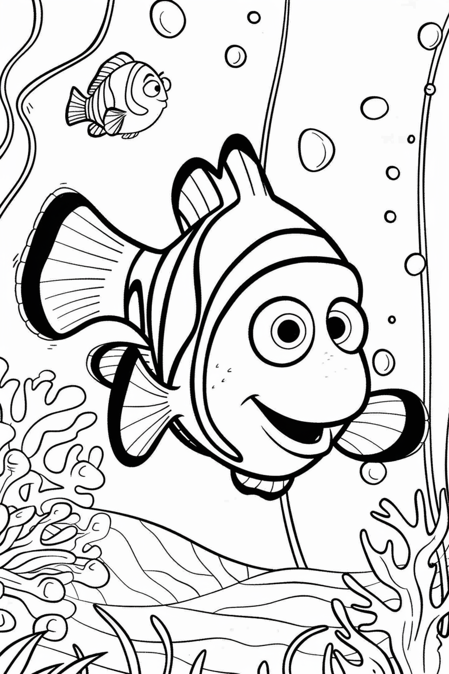 Nemo Coloring Pages Nemo Coloring Pages