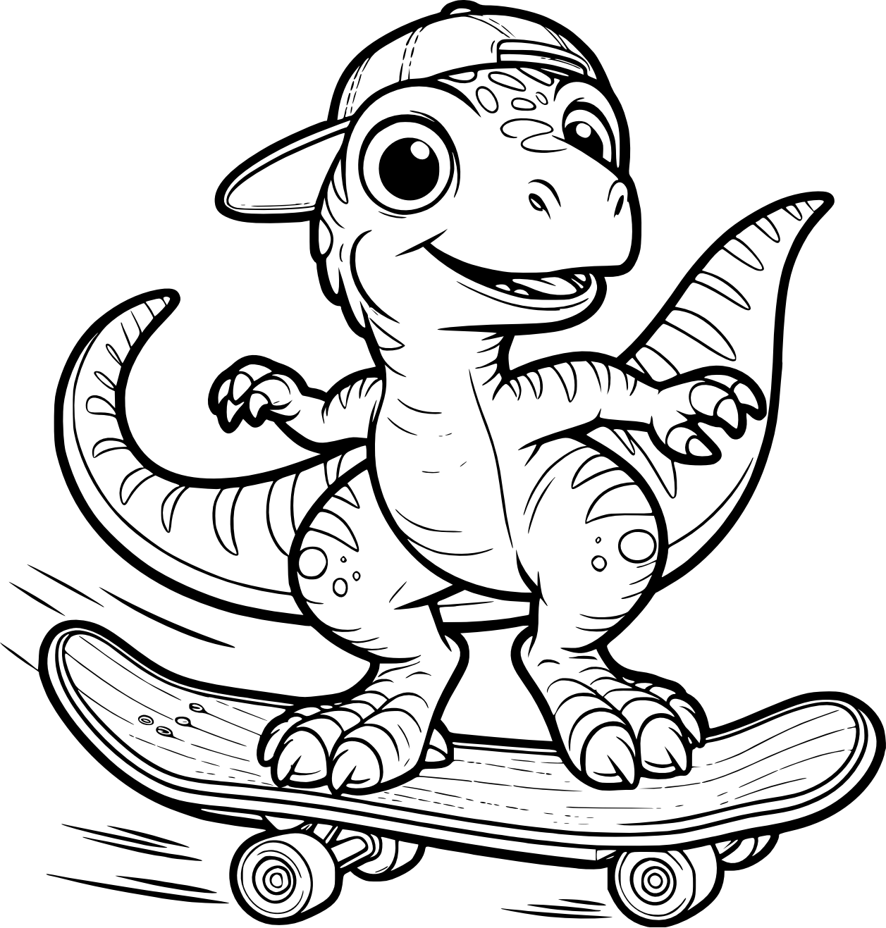 Oviraptor On A Skateboard Coloring Pages Oviraptor On A Skateboard Coloring Pages