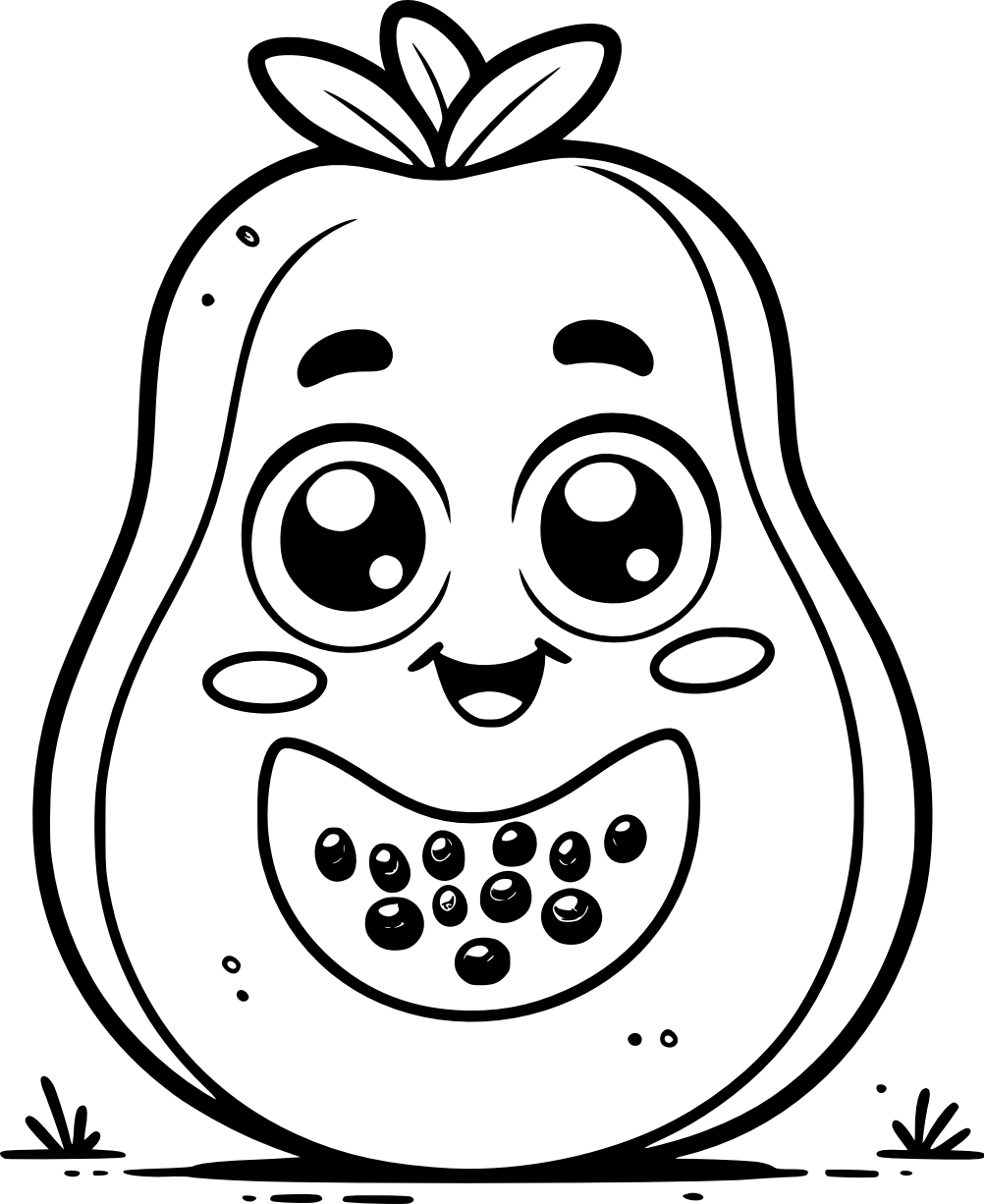Papaya Coloring Pages Papaya Coloring Pages