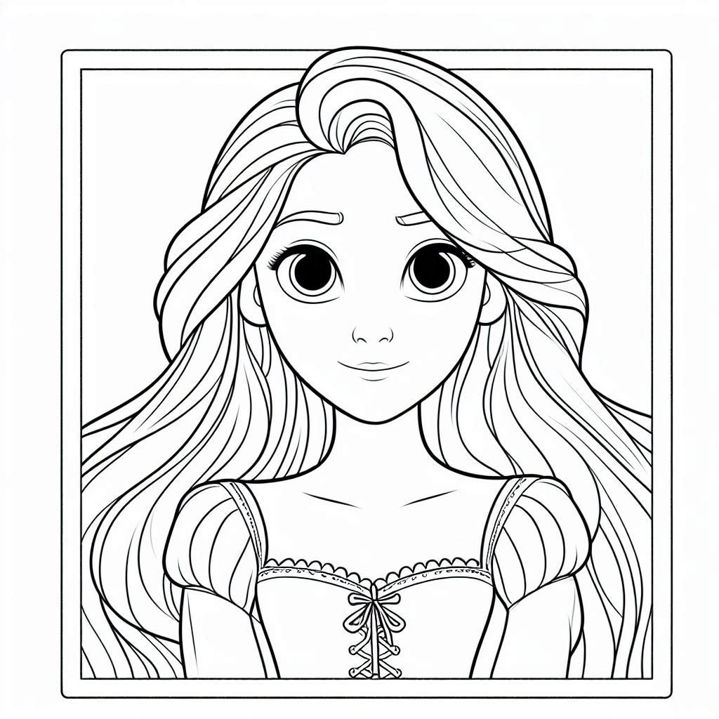 Rapunzel Coloring Pages