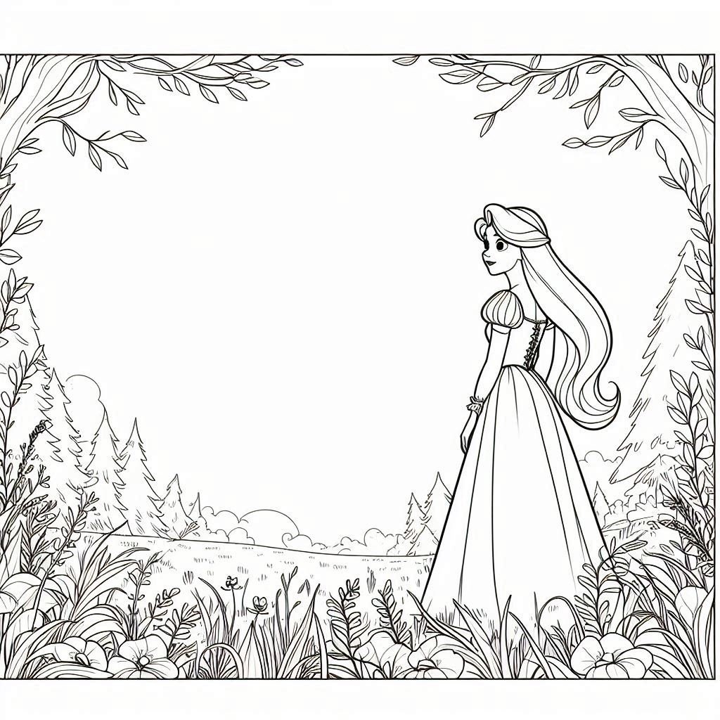 Rapunzel In The Forest