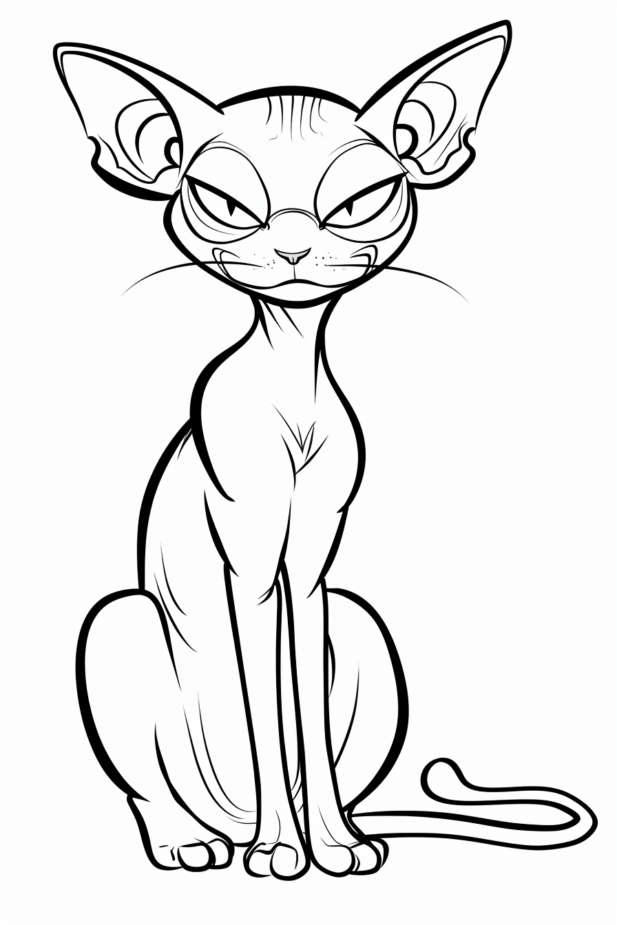 Sphynx Coloring Pages