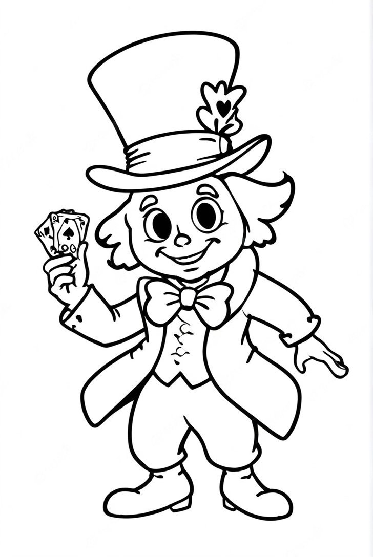 The Mad Hatter From Alice In Wonderland Coloring Pages The Mad Hatter From Alice In Wonderland Coloring Pages