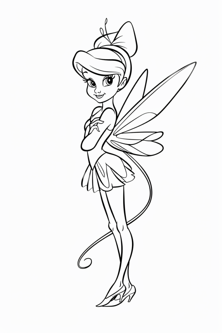 Tinker Bell Coloring Pages - ColoringDraft.com