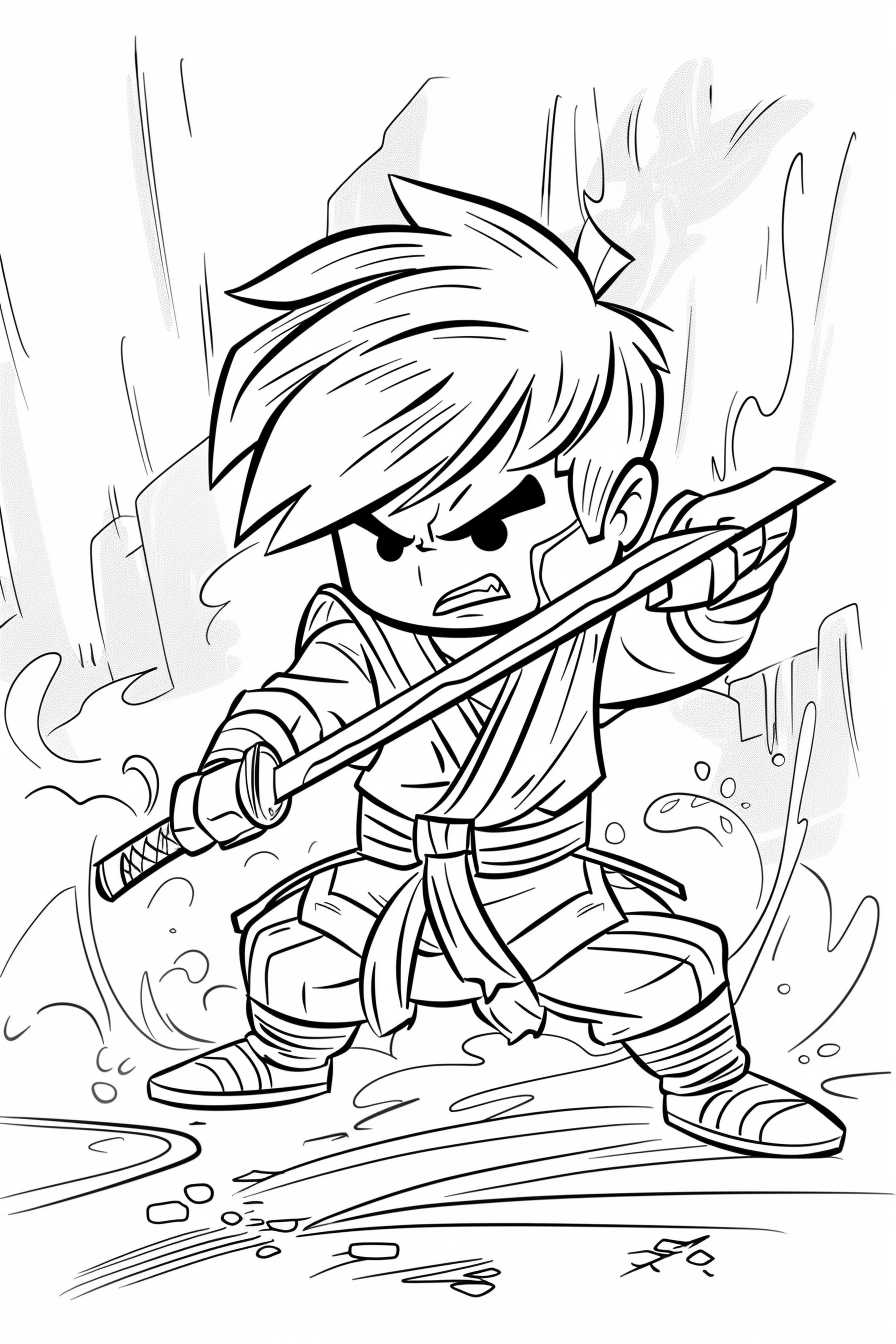 Angry Kai Ninjago Coloring Pages