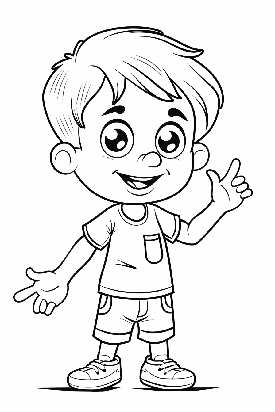 Boy Coloring Pages
