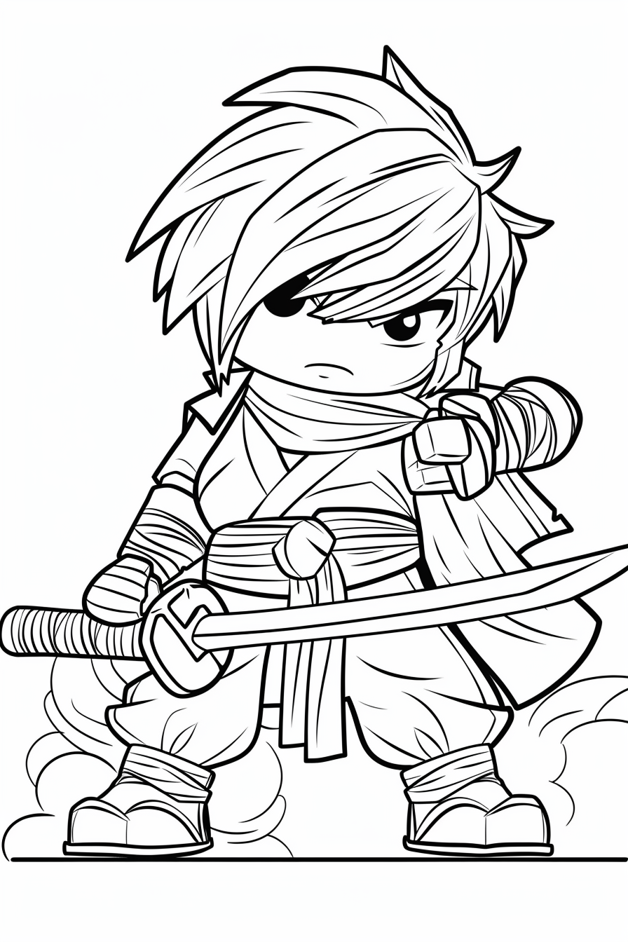Cool Kai Ninjago Coloring Pages