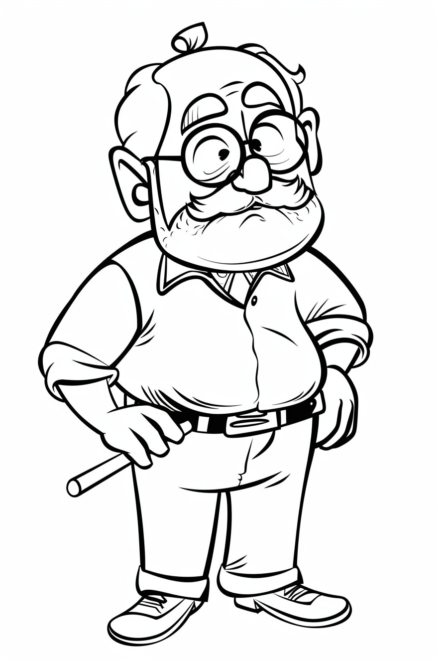Grandfather Coloring Pages