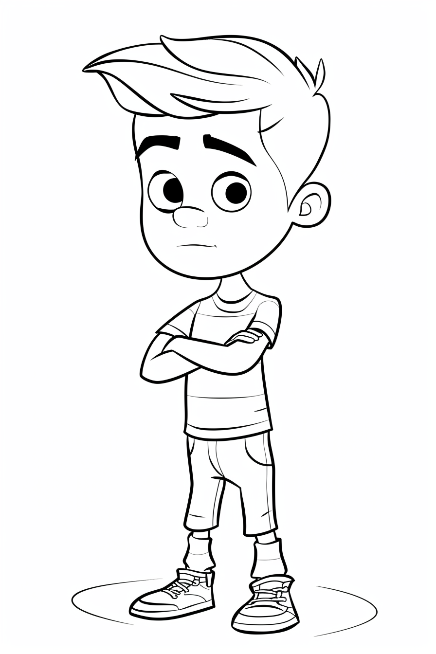 Handsome Children Coloring Pages 3
