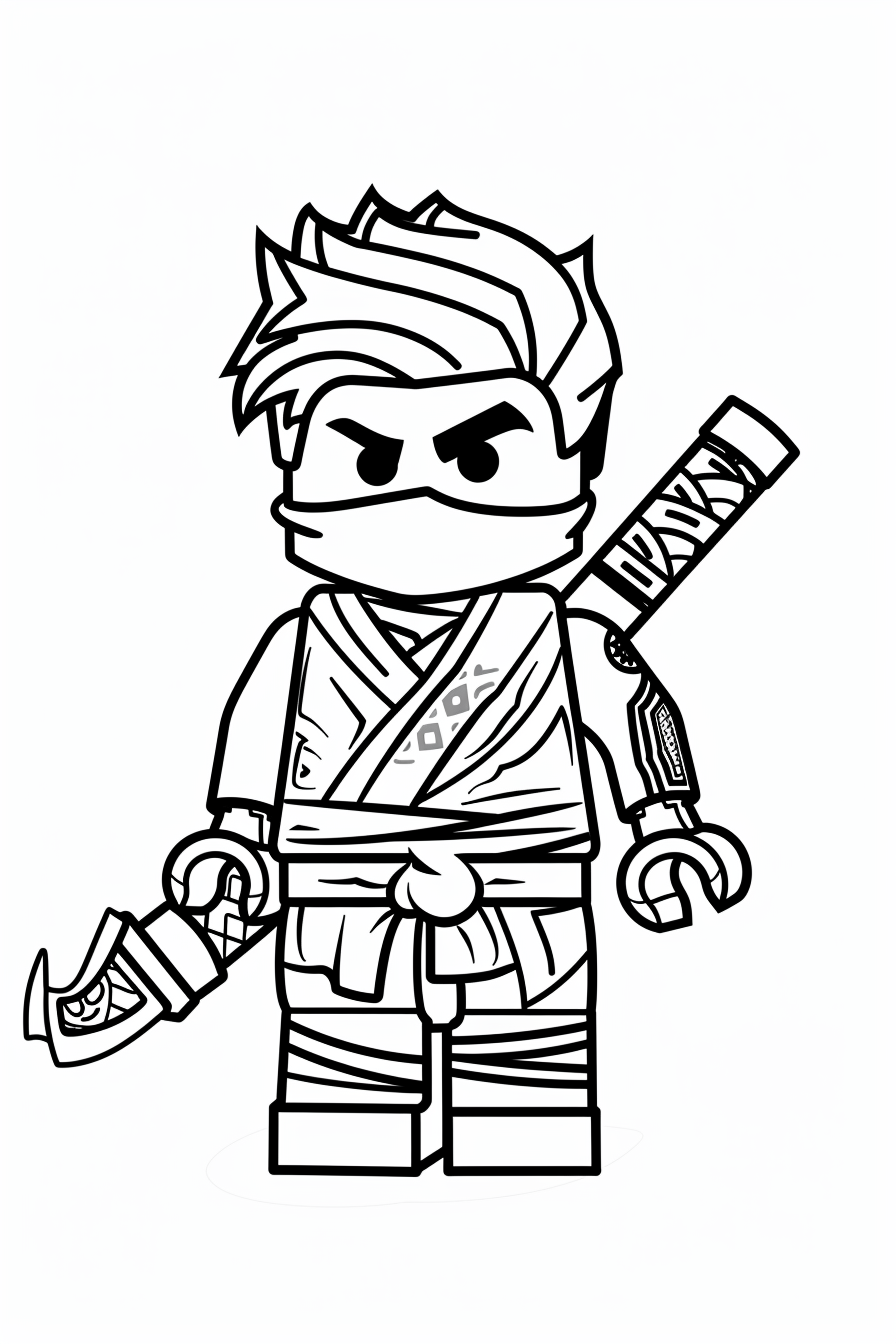 Jay Walker Mask Ninjago Coloring Pages