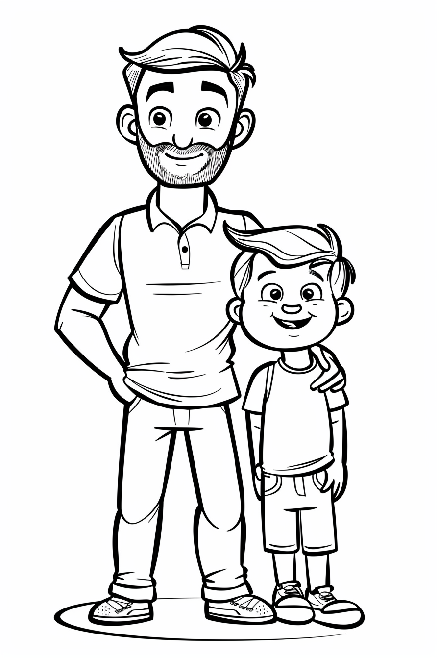 Single Dad Coloring Pages Single Dad Coloring Pages