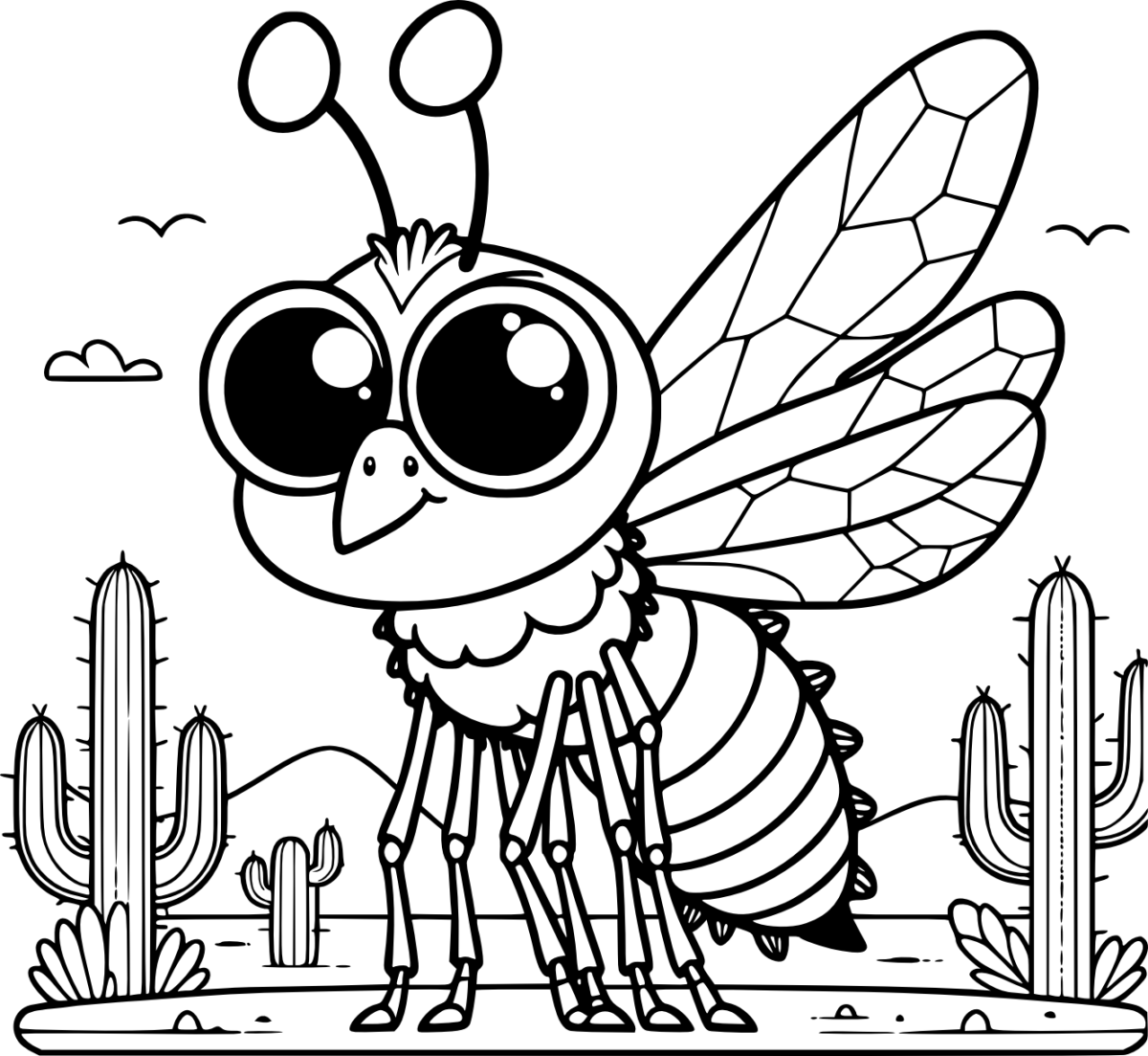 Tarantula hawk coloring pages coloringdraft