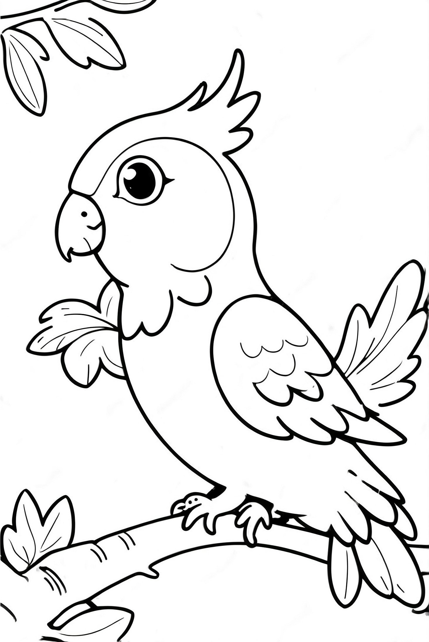 1 Parakeet Coloring Pages