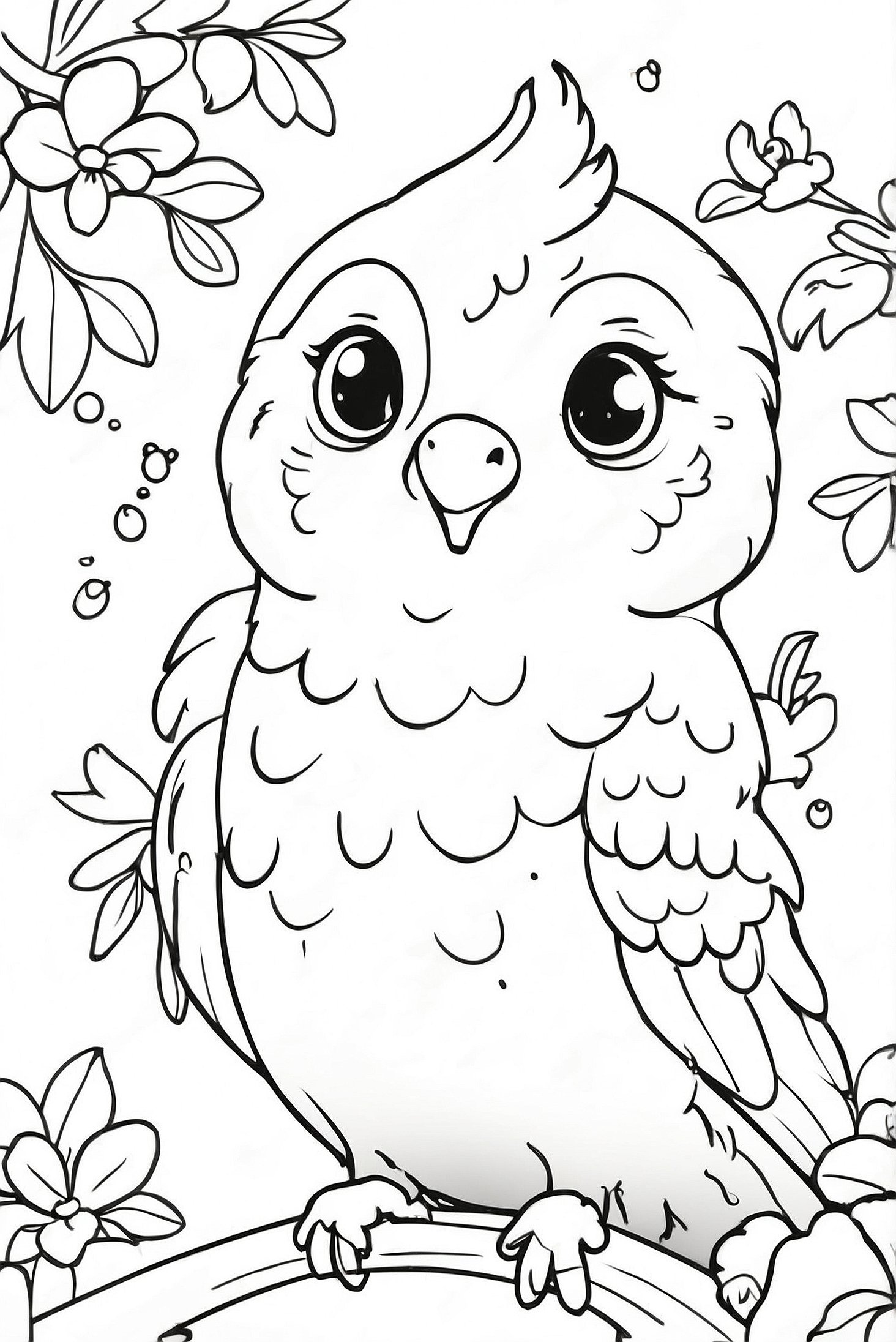 3 Parakeet Coloring Pages