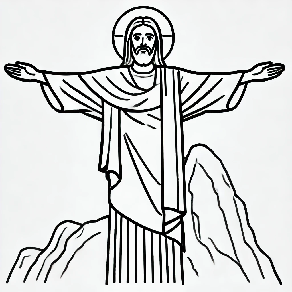 Cartoon Christ The Redeemer Coloring Pages Cartoon Christ The Redeemer Coloring Pages
