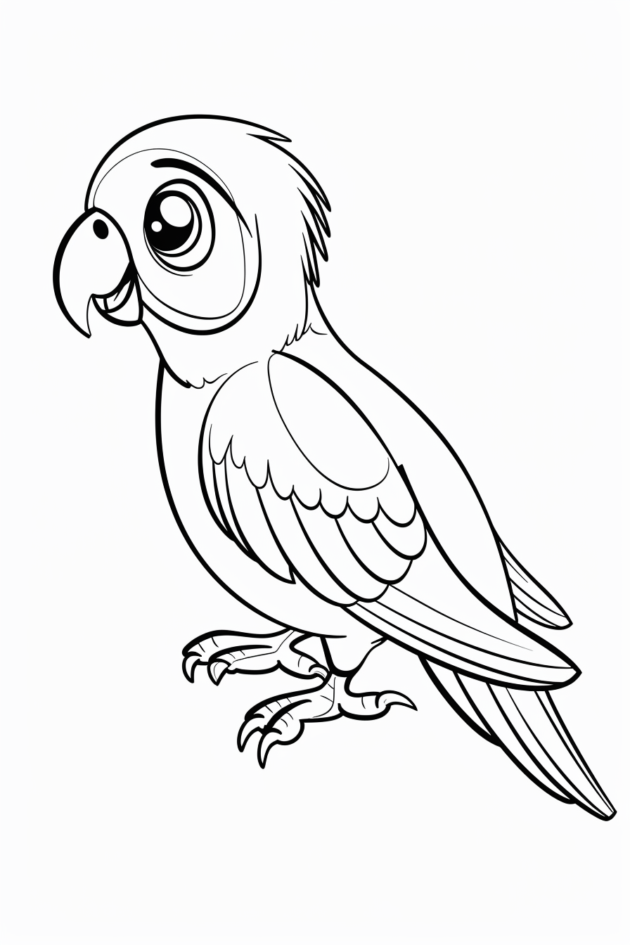 Cartoon Funny Parakeet Coloring Pages For Kids With 715ebb4d 7b84 419c Bdd5 39e62218b045 3