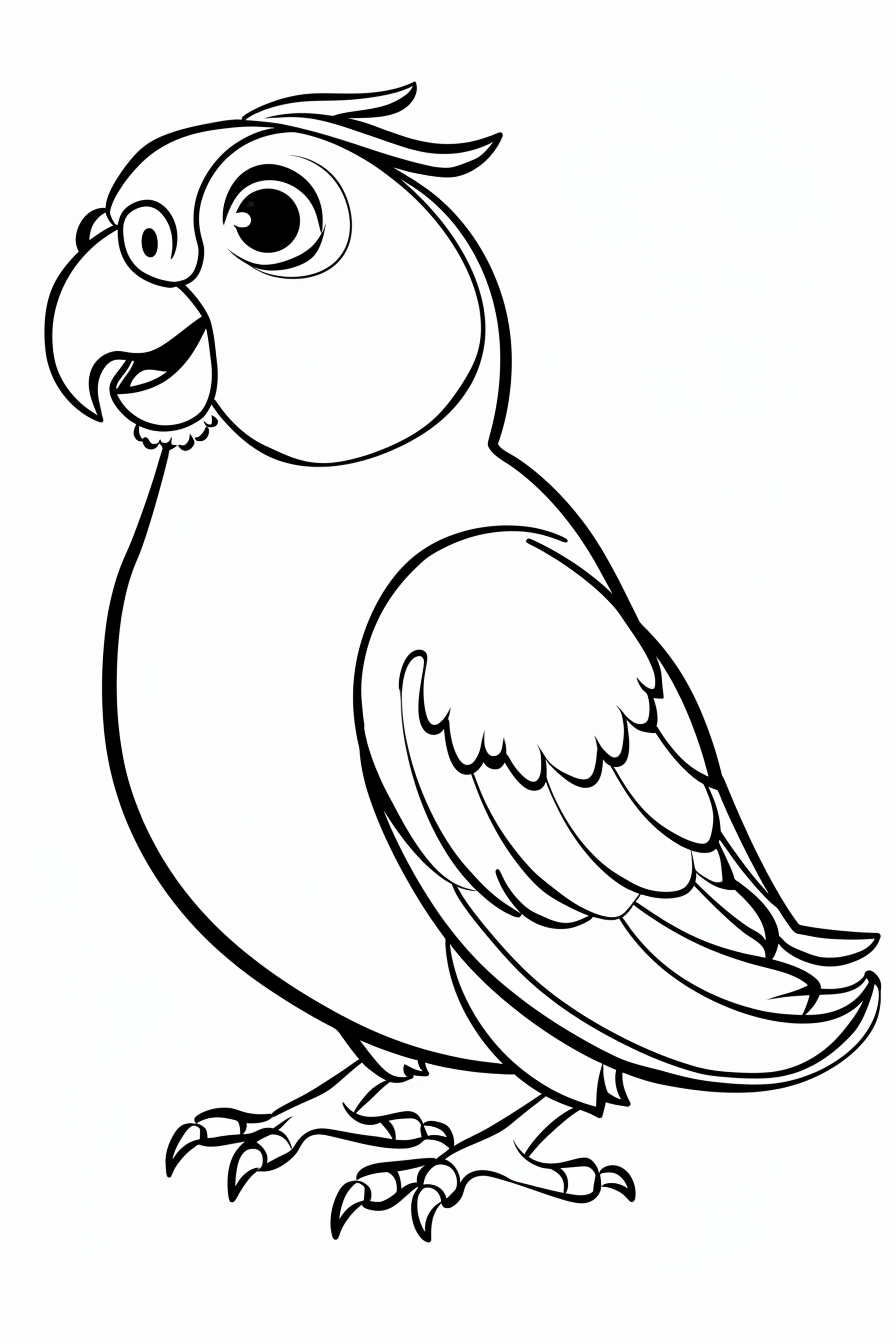 Cartoon Pixar Style Parakeet Coloring Pages For Kids Be5a85c9 F65f 4492 Ac62 Daa80cf7b900 2