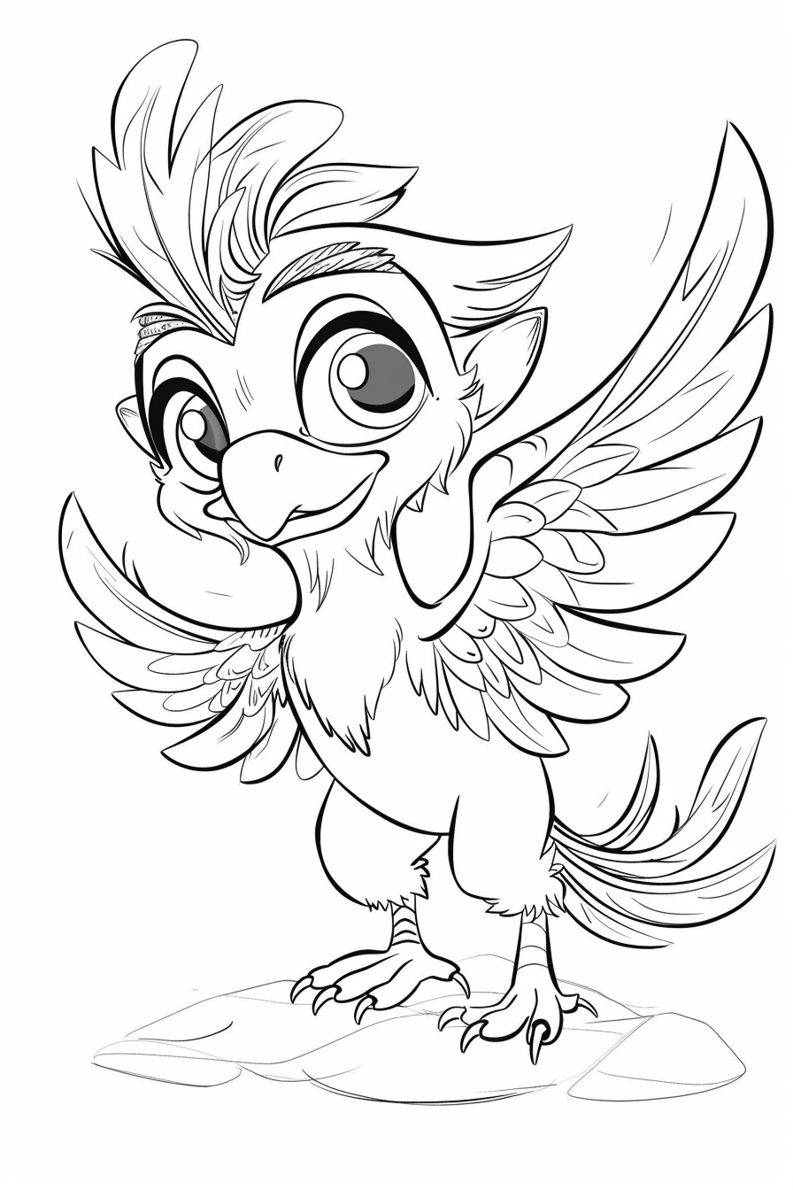 Cute Griffon Coloring Pages Cute Griffon Coloring Pages