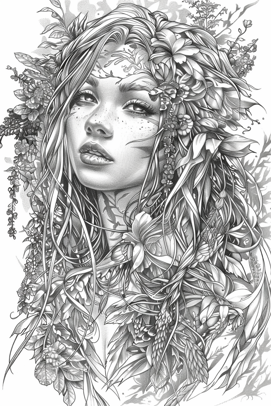 Detailed 3 Coloring Pages