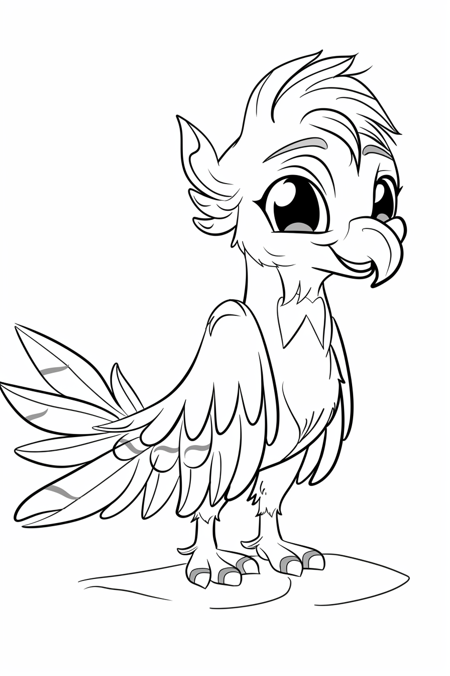 Kid Griffon 2 Coloring Pages Kid Griffon 2 Coloring Pages
