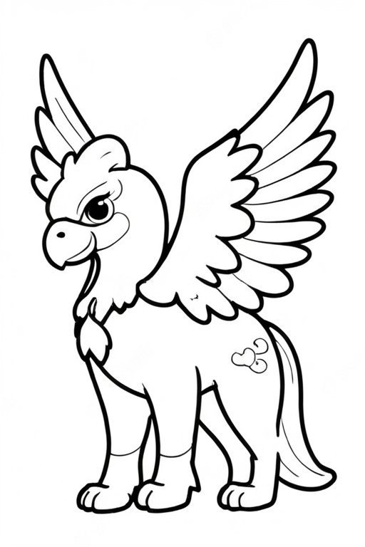 Kid Griffon 6 Coloring Pages