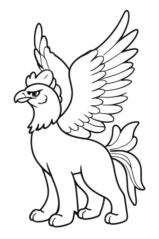 Kid Griffon 7 Coloring Pages