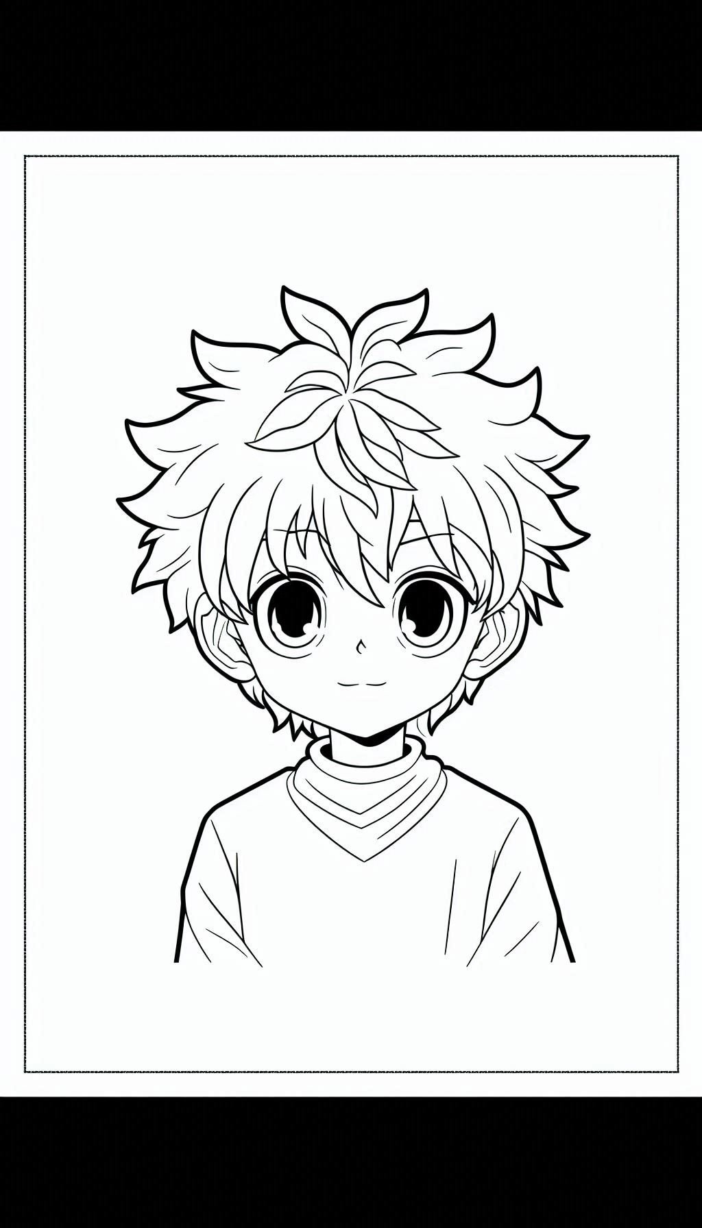 Killua Zoldyck Hunter X Hunter Coloring Pages Killua Zoldyck Hunter X Hunter Coloring Pages