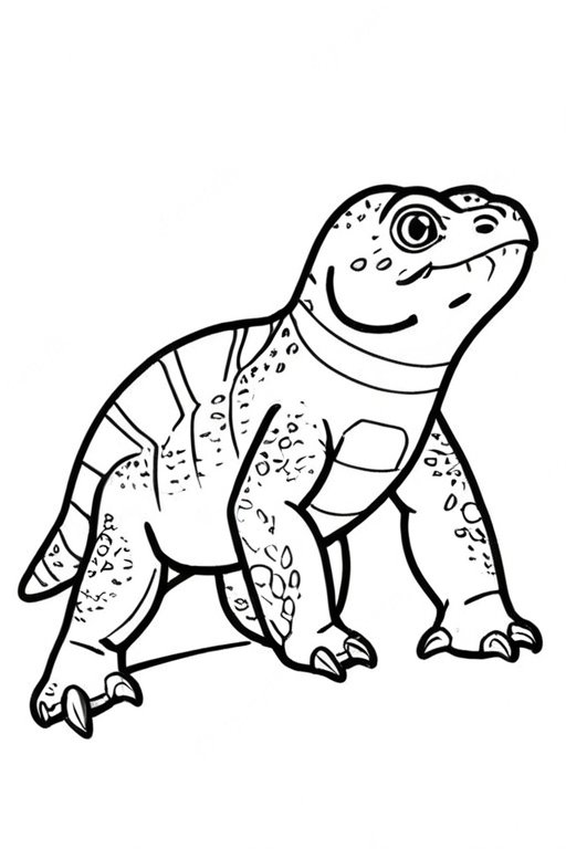 Komodo 2 Coloring Pages