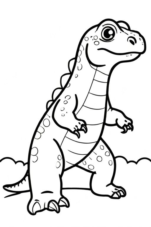 Komodo 4 Coloring Pages