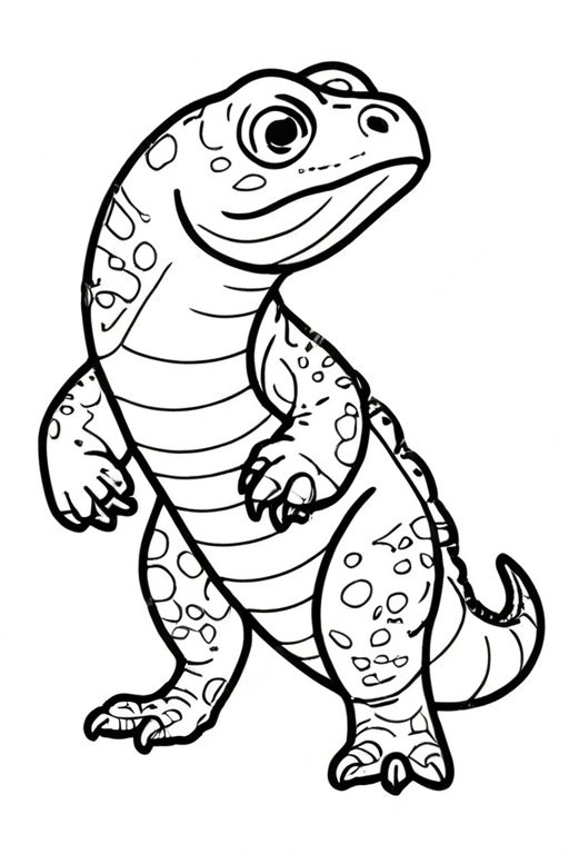 Komodo Coloring Pages
