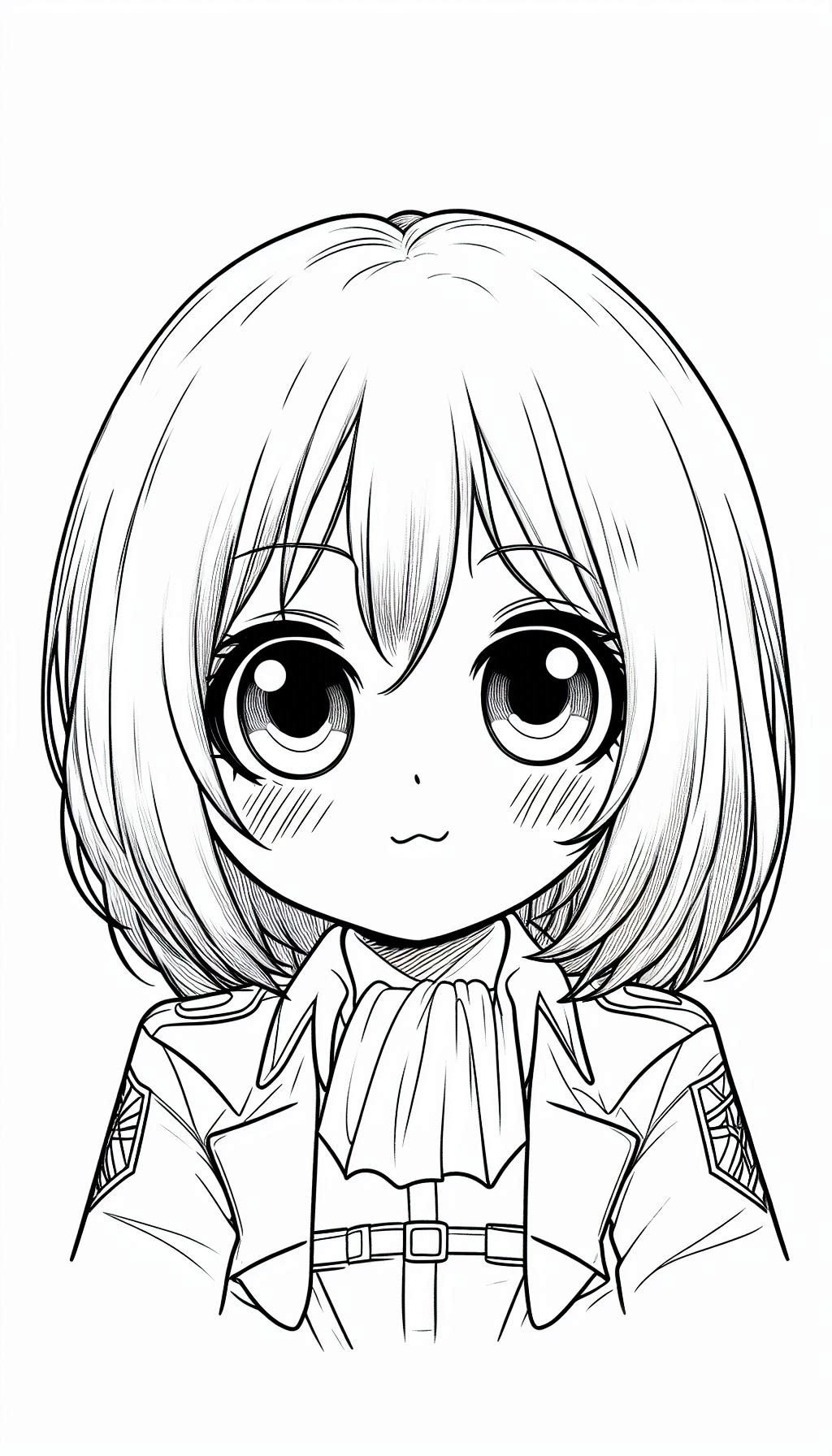 Mikasa Ackerman Attack On Titan Coloring Pages Mikasa Ackerman Attack On Titan Coloring Pages