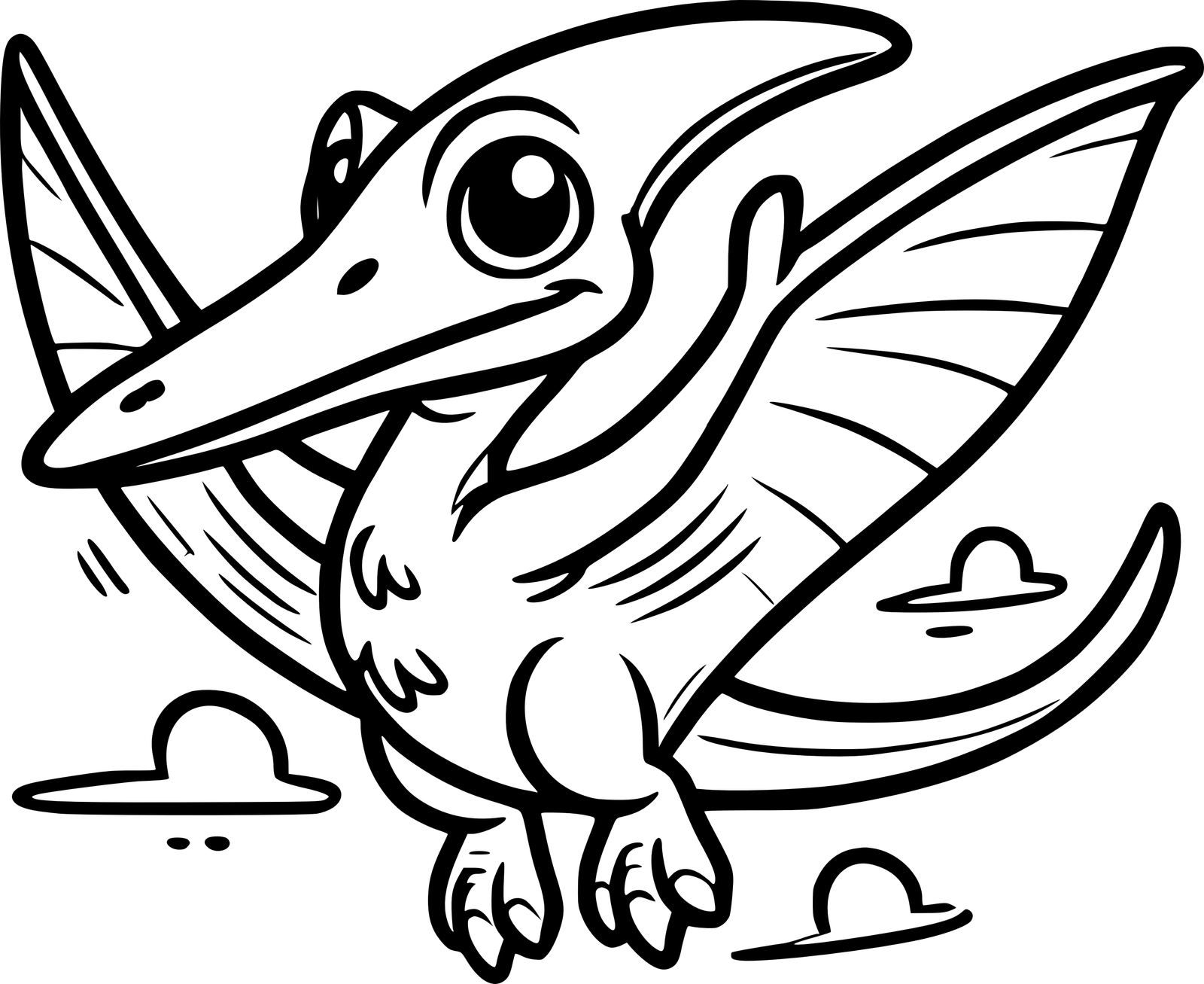Pteranodon 2 Coloring Pages 00