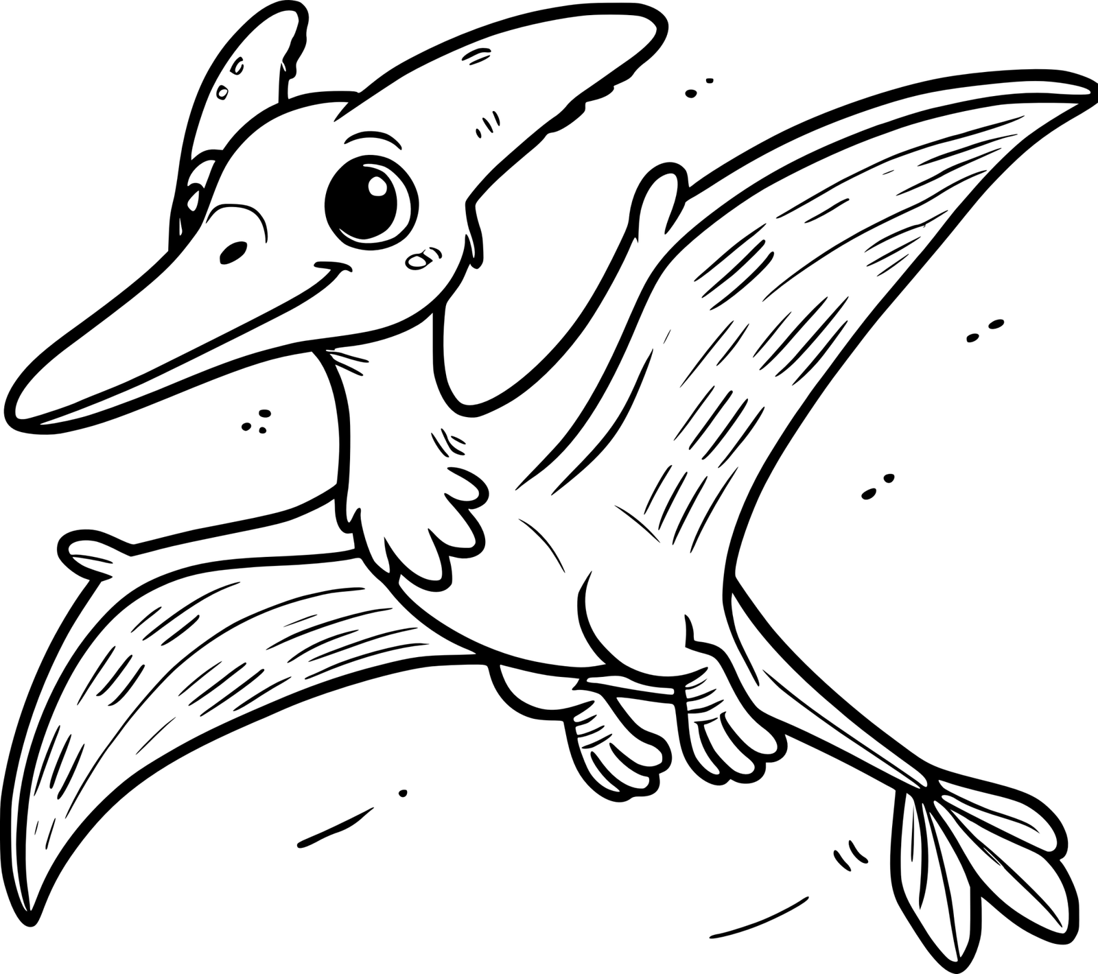 Pteranodon coloring pages coloringdraft