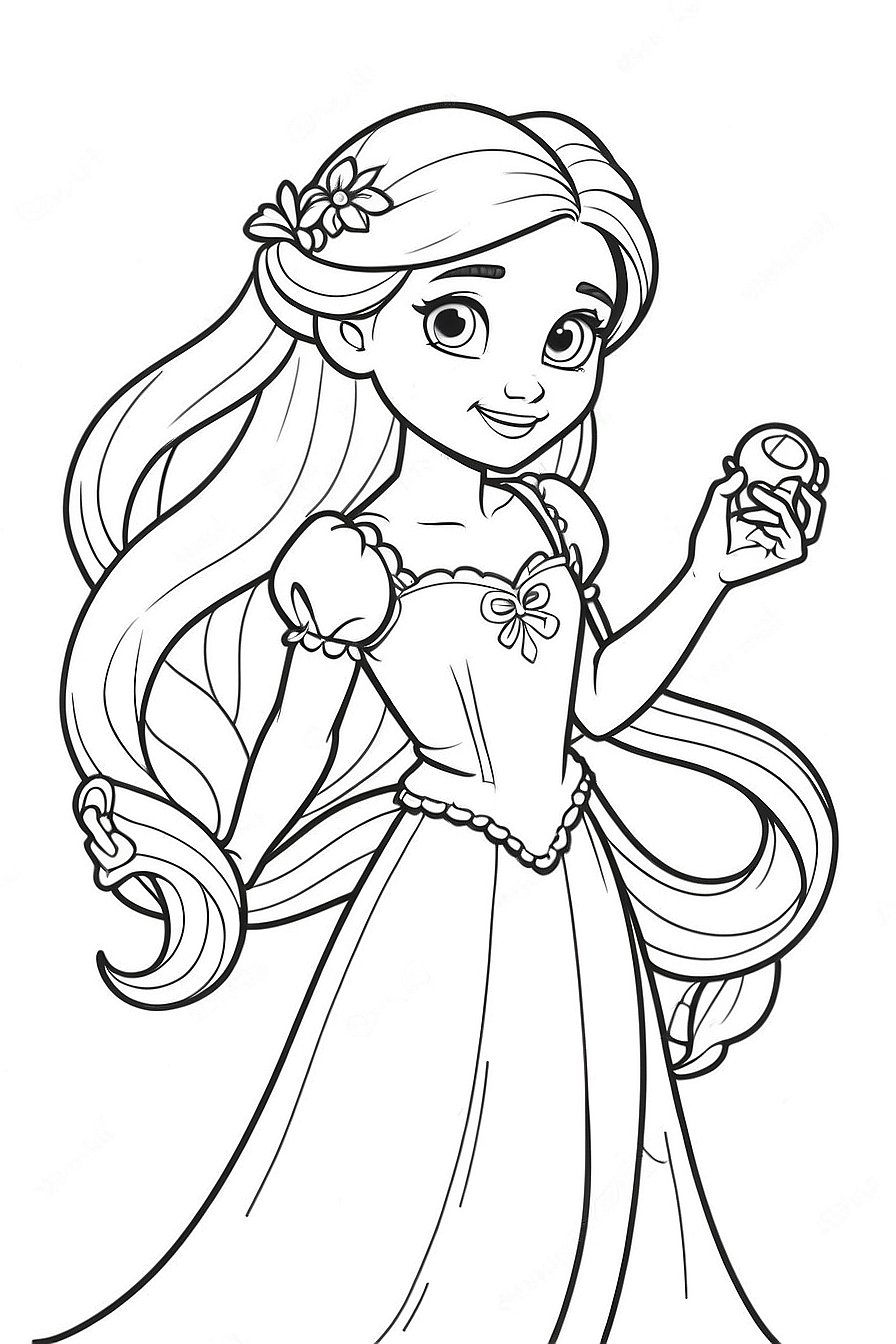 Rapunzel 2 Coloring Pages